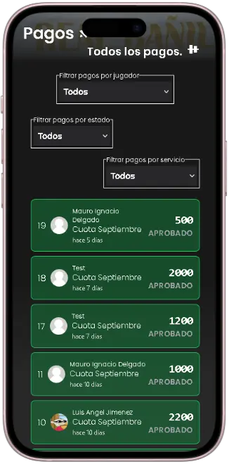 Imagen del proyecto Gestión de pagos en mobile