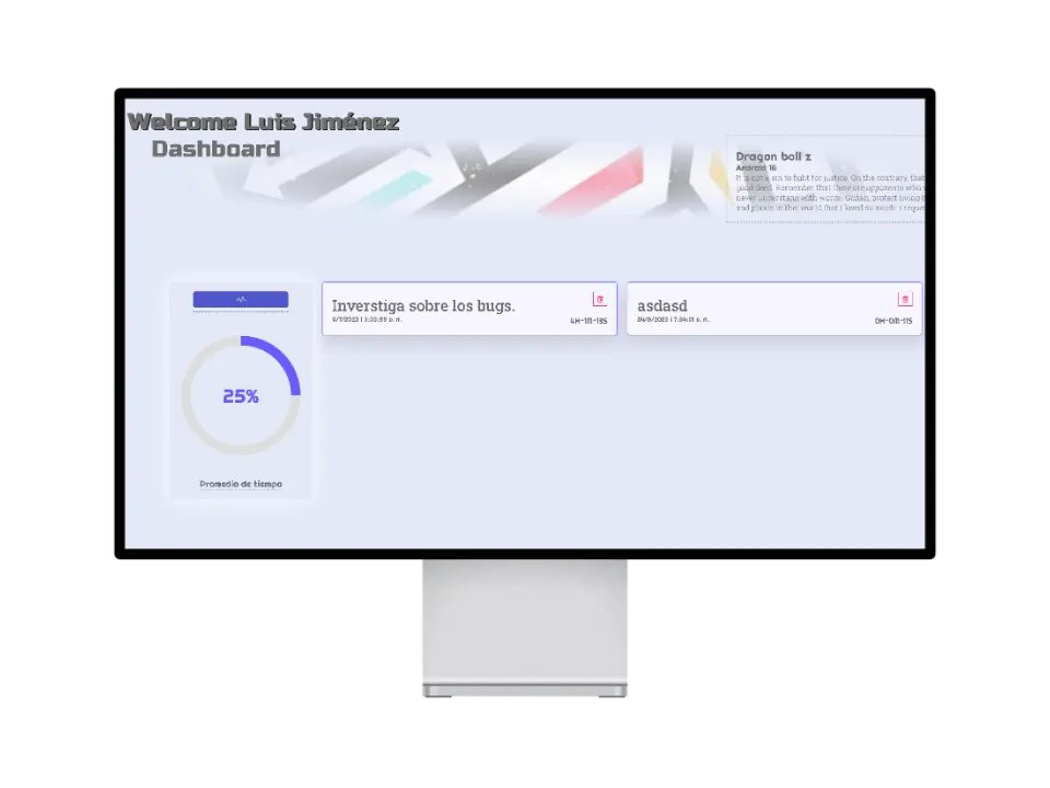 Imagen del proyecto Taskify en desktop